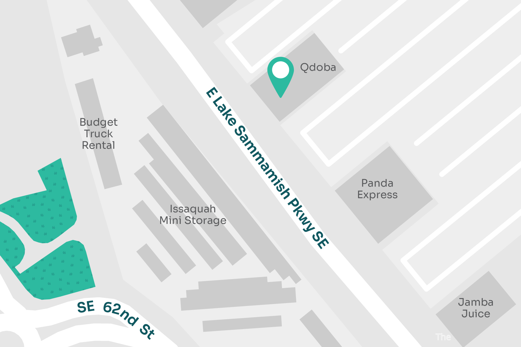 A map displaying location of MultiCare Indigo Urgent Care - Issaquah