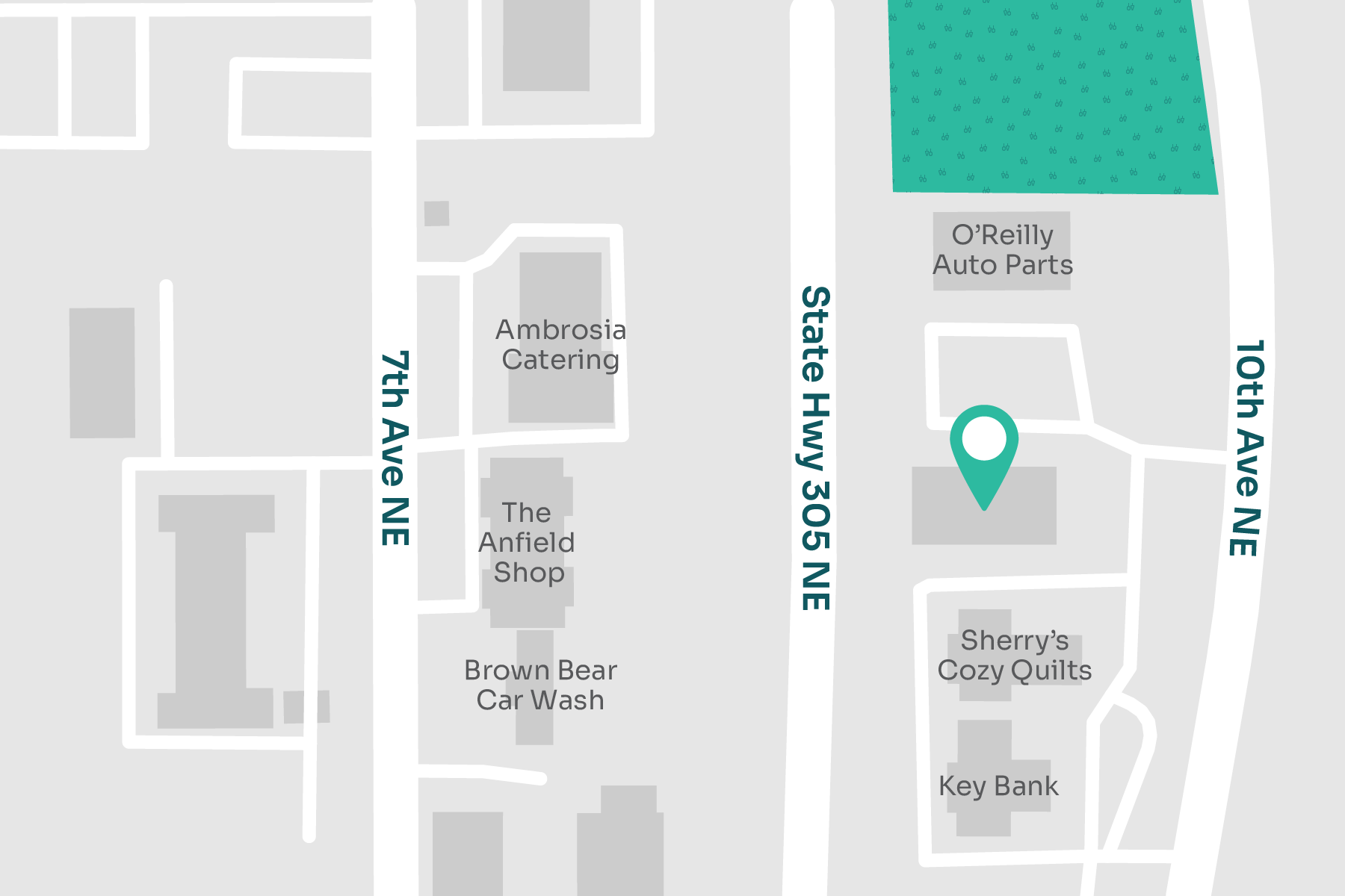 A map displaying location of MultiCare Indigo Urgent Care - Poulsbo