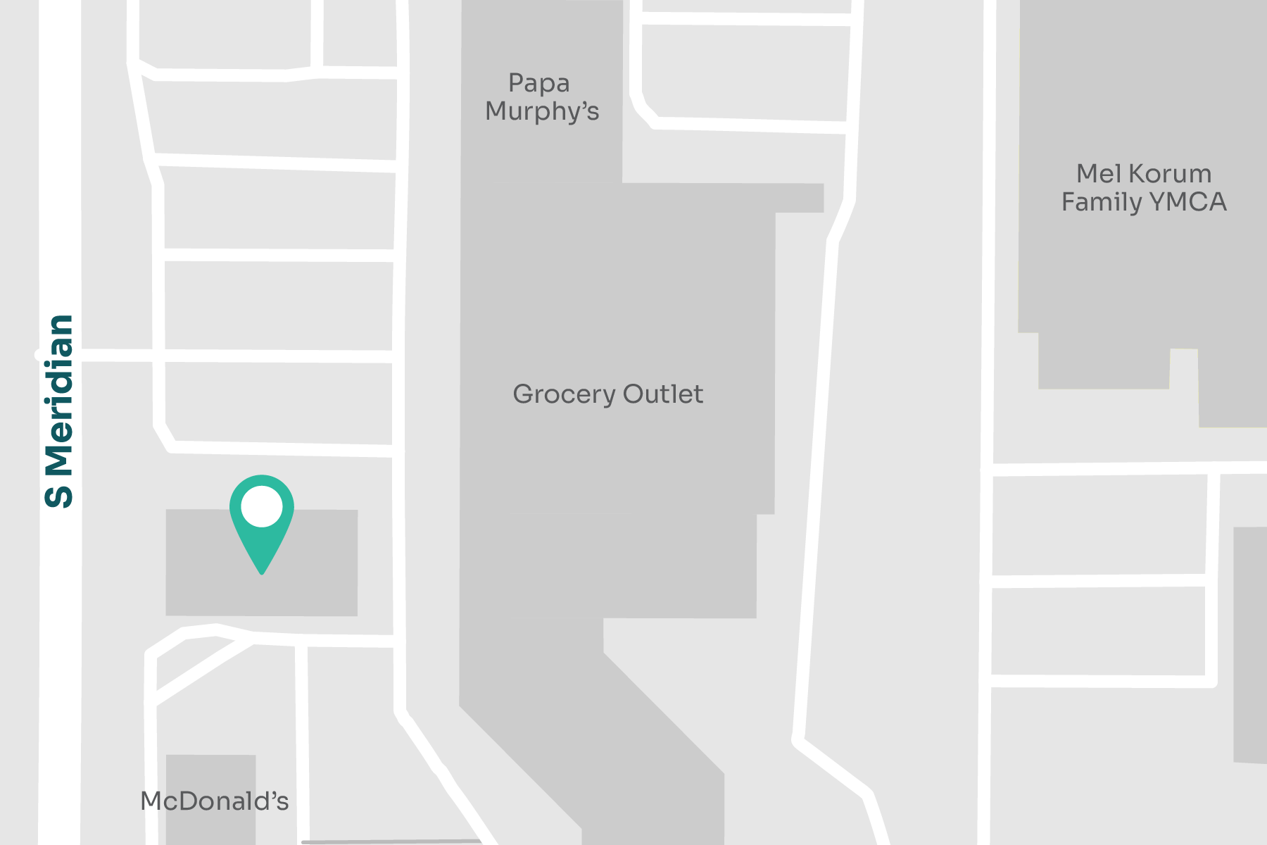 A map displaying location of MultiCare Indigo Urgent Care - Puyallup - Meridian & 43rd